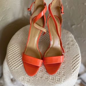 Enzo Angiolini orange heel sandals